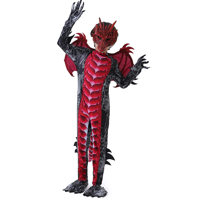 Halloween Trick or Treat Durable Kids Dragon Costume